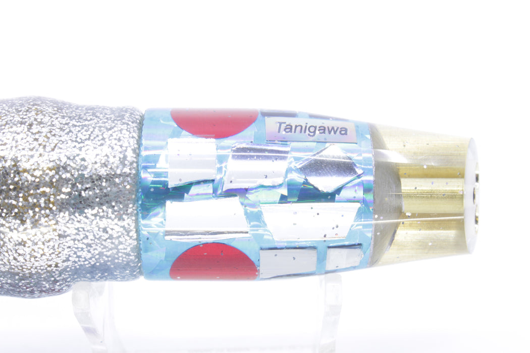 Tanigawa Lures Ice Blue Rainbow Cracked Glass 2-Hole Slant 9"+ 11oz Skirted