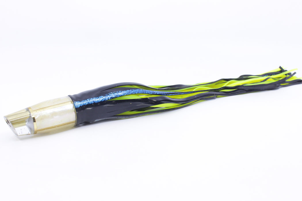 Tanigawa Lures Golden MOP 2-Hole Slant 9"+ 11oz Skirted Yellowfin