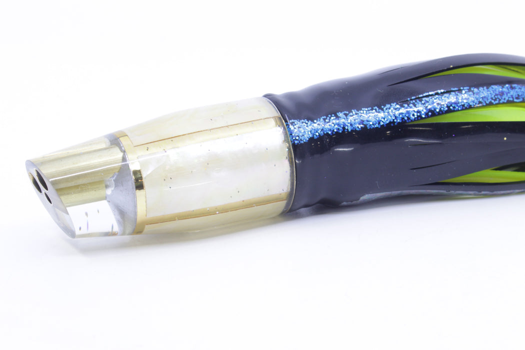 Tanigawa Lures Golden MOP 2-Hole Slant 9"+ 11oz Skirted Yellowfin