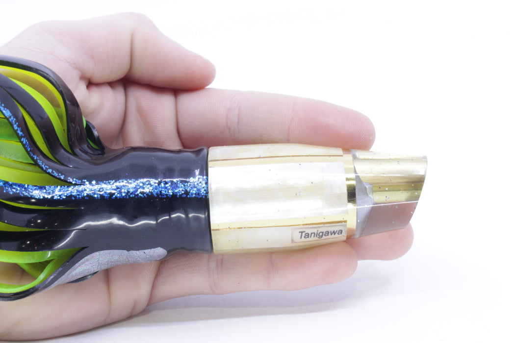 Tanigawa Lures Golden MOP 2-Hole Slant 9"+ 11oz Skirted Yellowfin