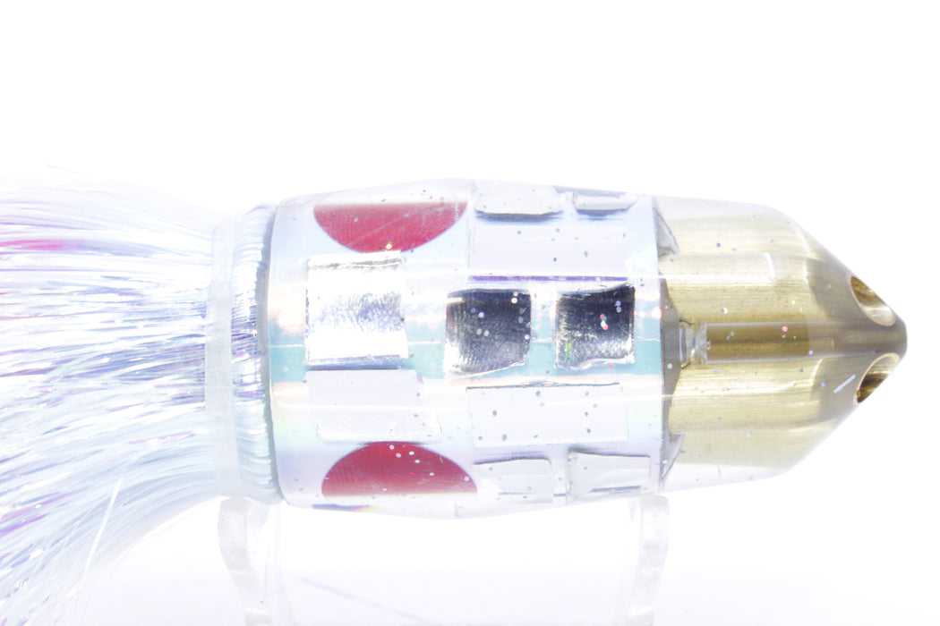 Tanigawa Lures Ice Rainbow Cracked Glass American Express 4-H Bullet 9"+ 9oz Flashabou