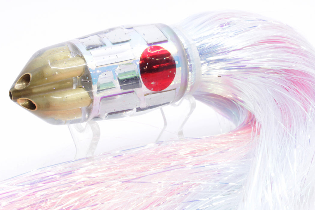 Tanigawa Lures Ice Rainbow Cracked Glass American Express 4-H Bullet 9"+ 9oz Flashabou