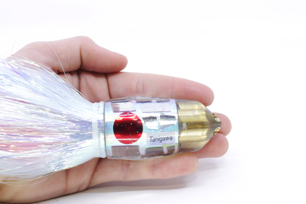 Tanigawa Lures Ice Rainbow Cracked Glass American Express 4-H Bullet 9"+ 9oz Flashabou