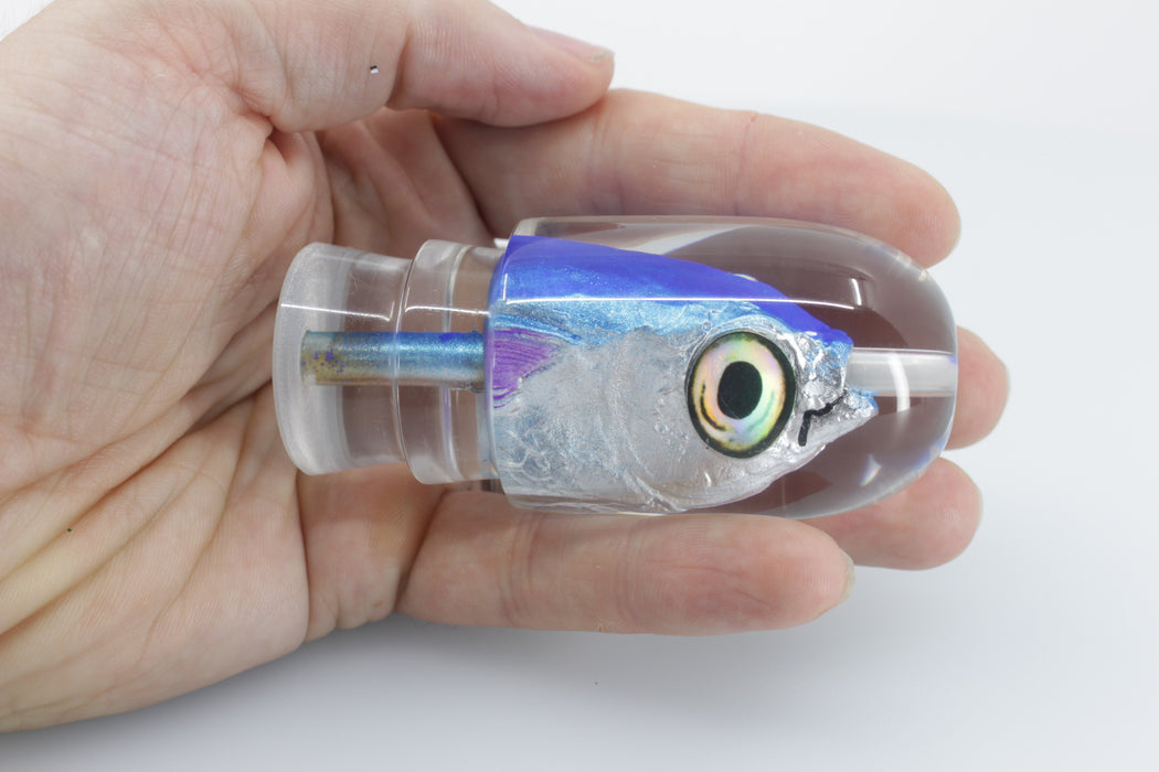 Aloha Lures Blue-Ice Blue Back Clear Large Magic Malolo 12" 6.3oz EZ-K