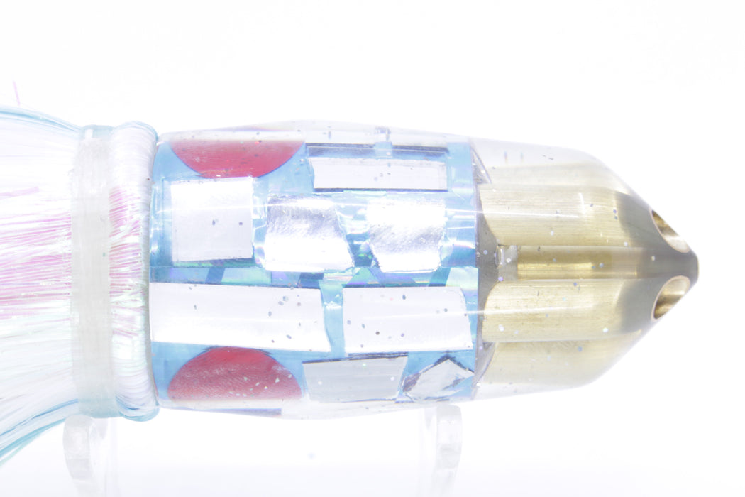 Tanigawa Lures Ice Blue Rainbow Cracked Glass American Express 4-H Bullet 9"+ 9oz Strobez