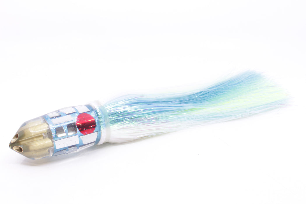 Tanigawa Lures Ice Blue Rainbow Cracked Glass American Express 4-H Bullet 9"+ 9oz Strobez