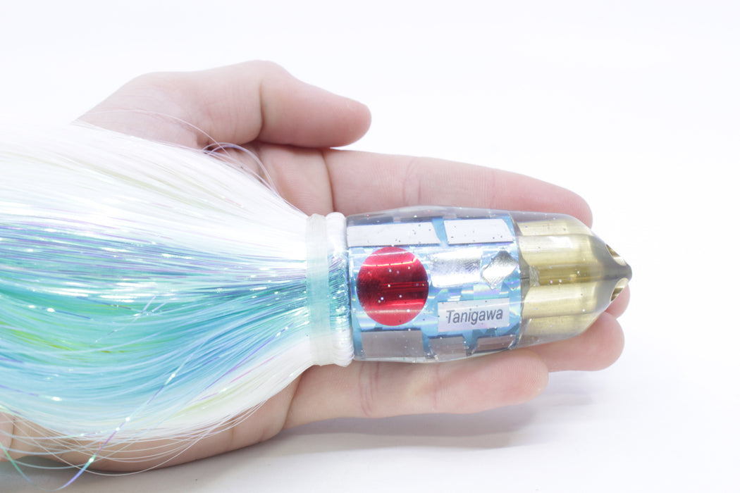 Tanigawa Lures Ice Blue Rainbow Cracked Glass American Express 4-H Bullet 9"+ 9oz Strobez