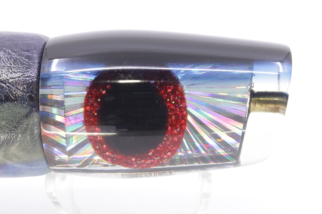 Tsutomu Lures Silver Starburst Black-Blue Back Blunt Cut Face 12" 7oz ALV Skipjack