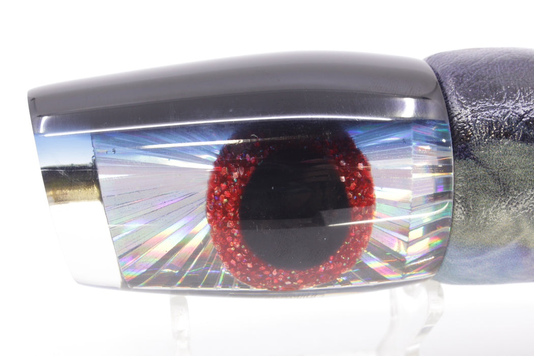 Tsutomu Lures Silver Starburst Black-Blue Back Blunt Cut Face 12" 7oz ALV Skipjack