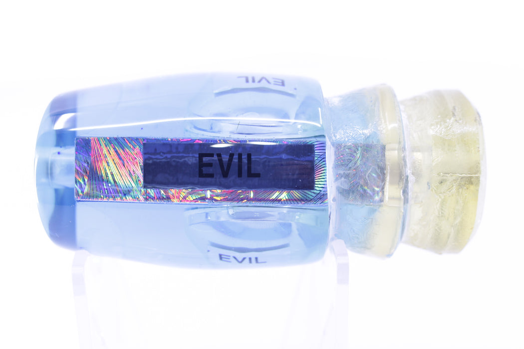Joe Yee Ice Blue Rainbow Swirl Evil-Teddy Bear Eyes "Evil" Apollo 12" 2.8oz
