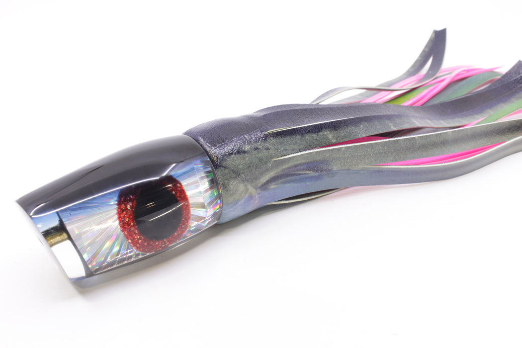 Tsutomu Lures Silver Starburst Black-Blue Back Blunt Cut Face 12" 7oz ALV Skipjack