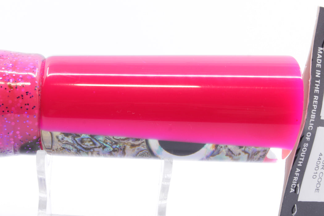 Pulsator Lures Abalone Pink Back Taxi Eyes Tube 14" 9oz Skirted Pink-Purple