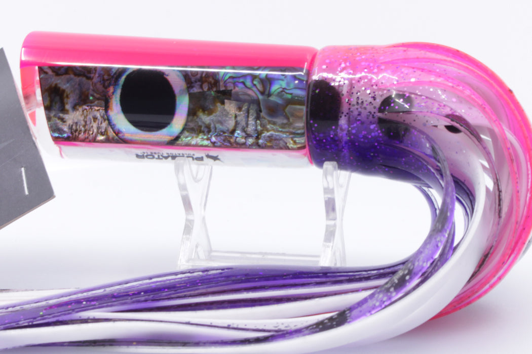 Pulsator Lures Abalone Pink Back Taxi Eyes Tube 14" 9oz Skirted Pink-Purple