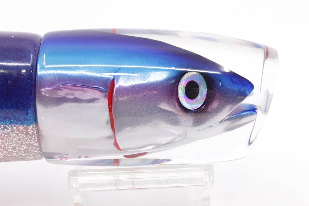 JB Signature Lures Pink-Silver Blue Back Large Thumper 12" 8.8oz Skirted Blue-Silver/Pink EZ-K