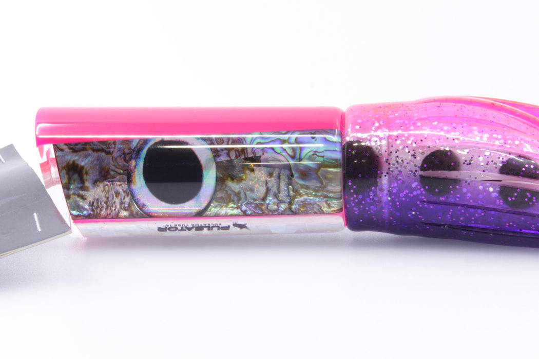 Pulsator Lures Abalone Pink Back Taxi Eyes Tube 14" 9oz Skirted Pink-Purple