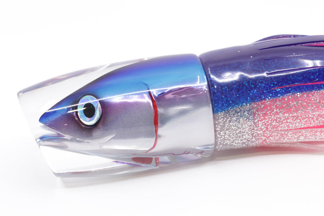JB Signature Lures Pink-Silver Blue Back Large Thumper 12" 8.8oz Skirted Blue-Silver/Pink EZ-K
