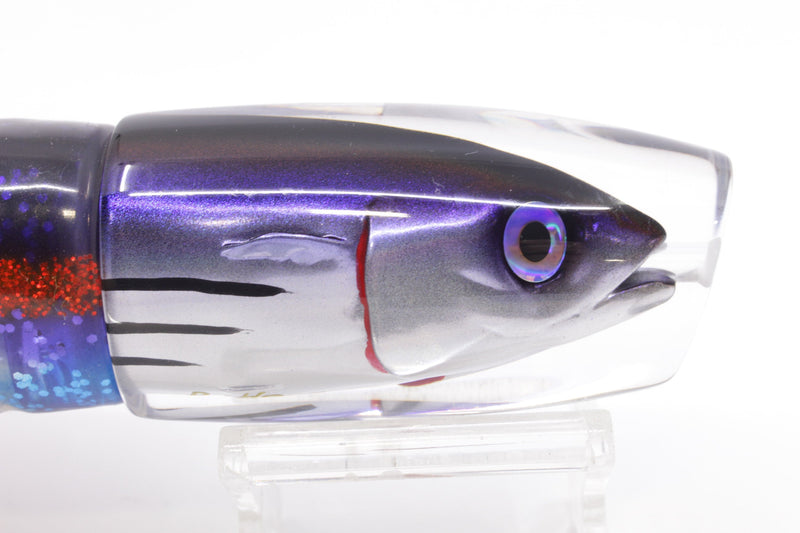 JB Signature Lures Skipjack Deep Purple Back Medium Plunger 9" 5oz Skirted EZ-K