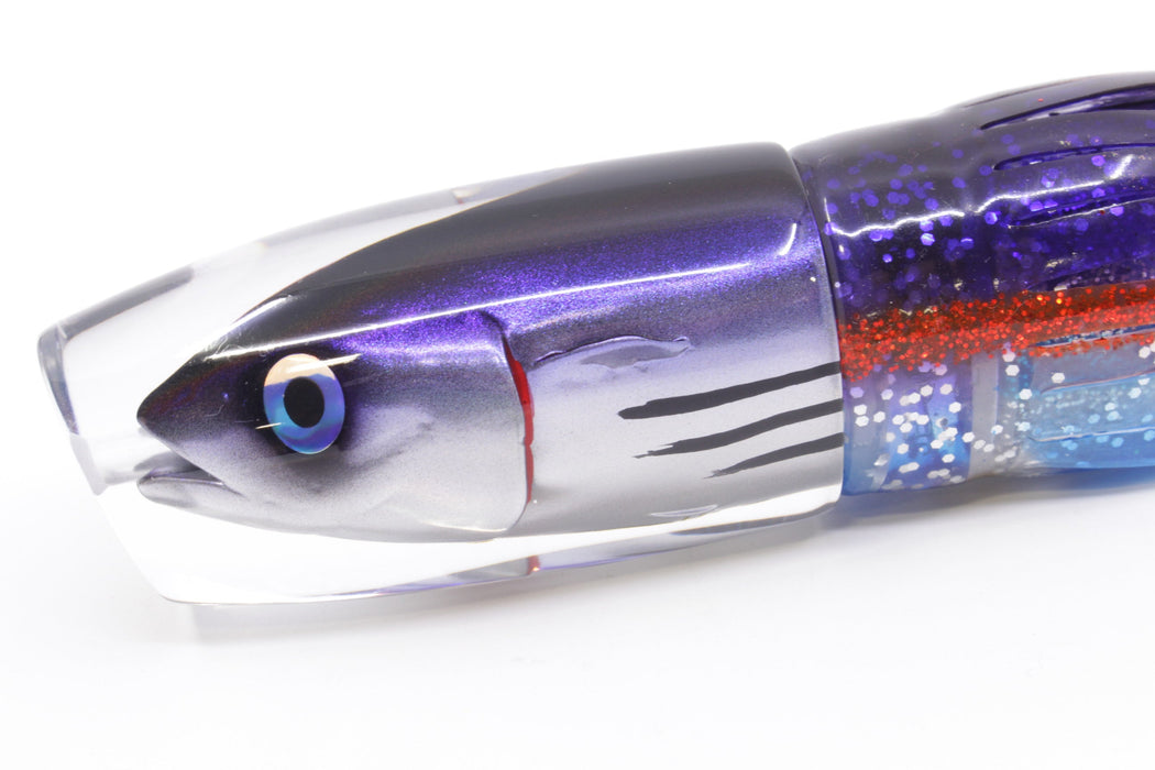 JB Signature Lures Skipjack Deep Purple Back Medium Plunger 9" 5oz Skirted EZ-K