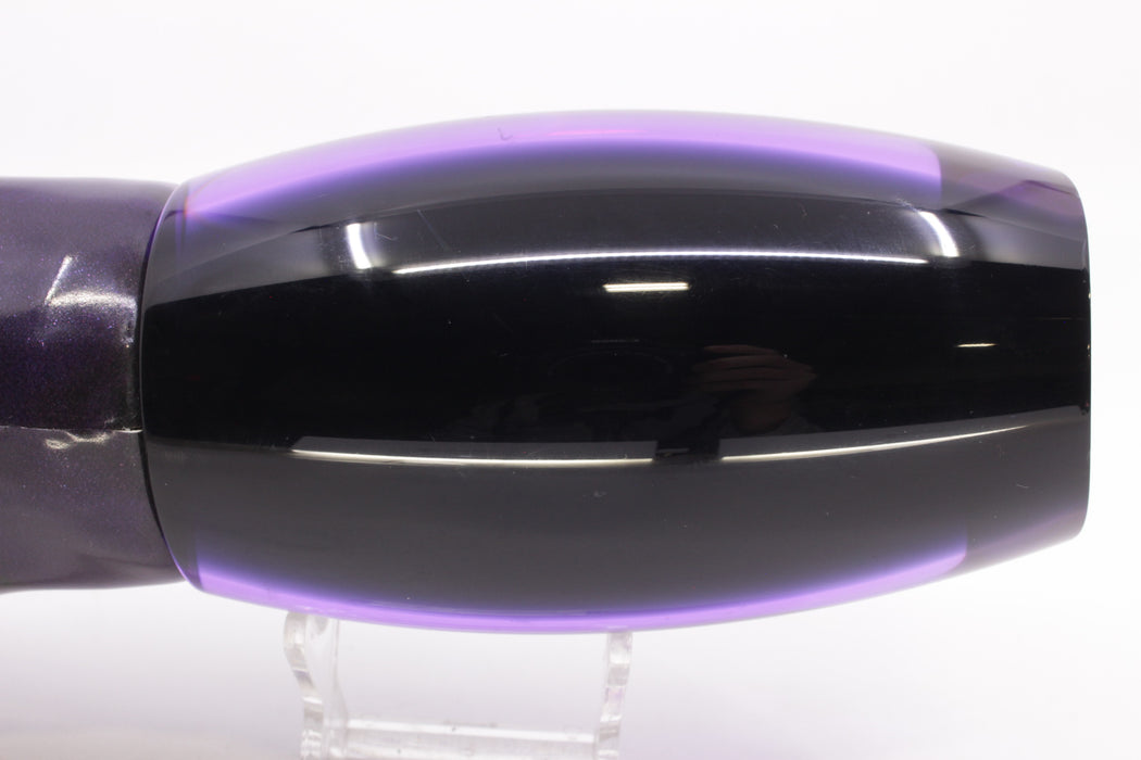 Moyes Lures Purple MOP Black Back XL Argus Teaser 25.5oz Fire Tailz Vinyl Grape Juice