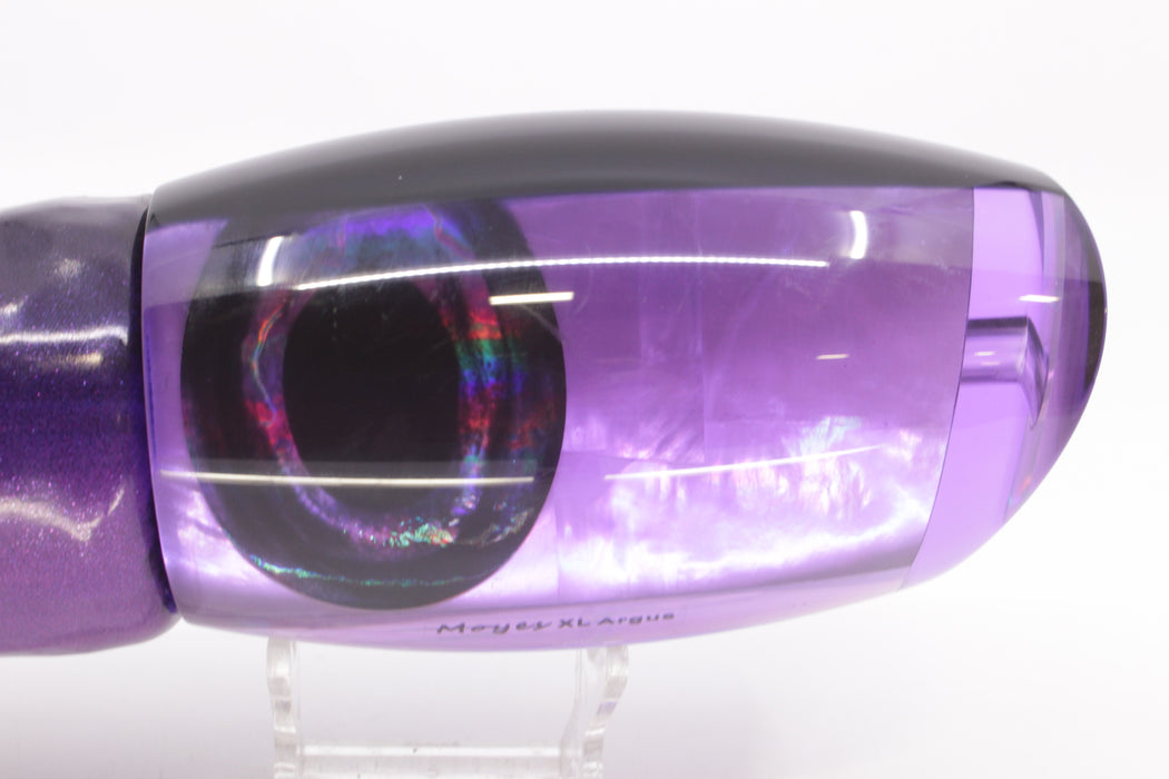 Moyes Lures Purple MOP Black Back XL Argus Teaser 25.5oz Fire Tailz Vinyl Grape Juice