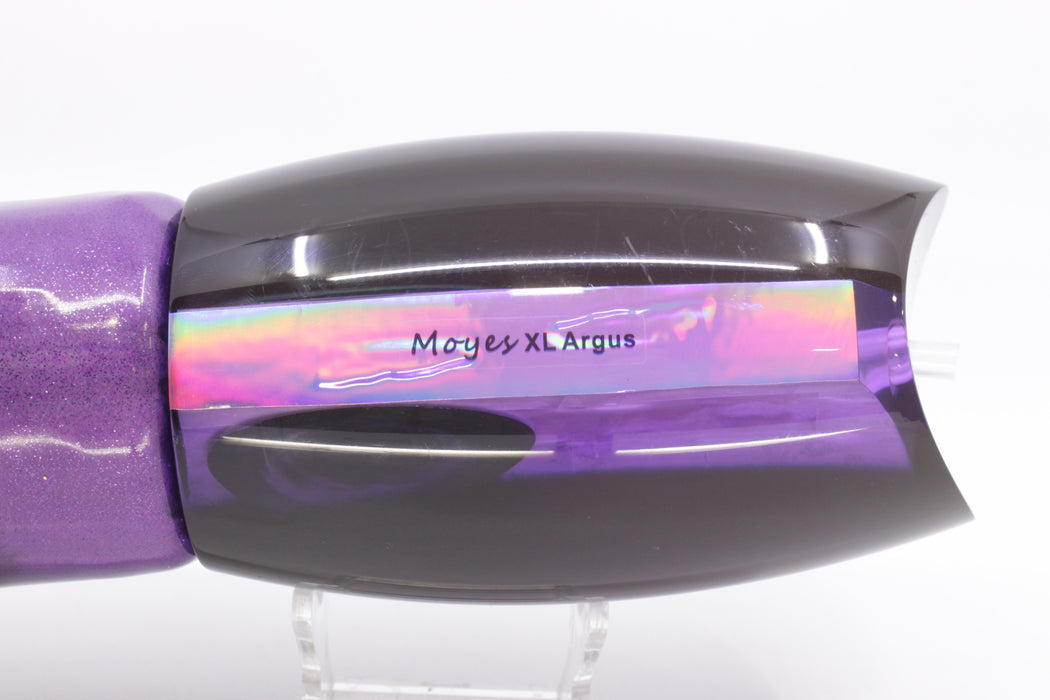 Moyes Lures Purple MOP Black Back XL Argus Teaser 25.5oz Fire Tailz Vinyl Grape Juice