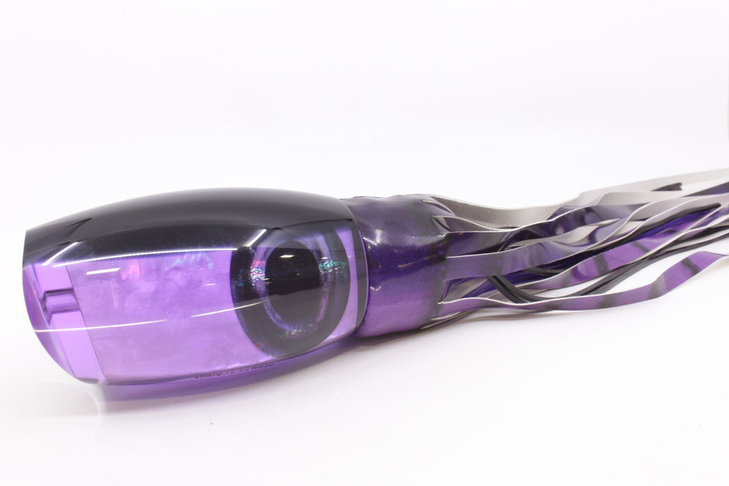 Moyes Lures Purple MOP Black Back XL Argus Teaser 25.5oz Fire Tailz Vinyl Grape Juice