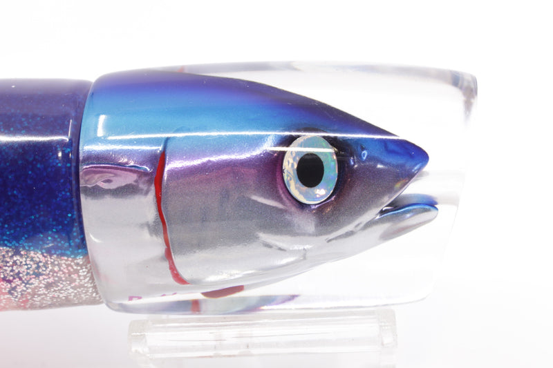 JB Signature Lures Pink-Silver Blue Back Large Shorty 12" 8oz Skirted Blue-Silver/Pink