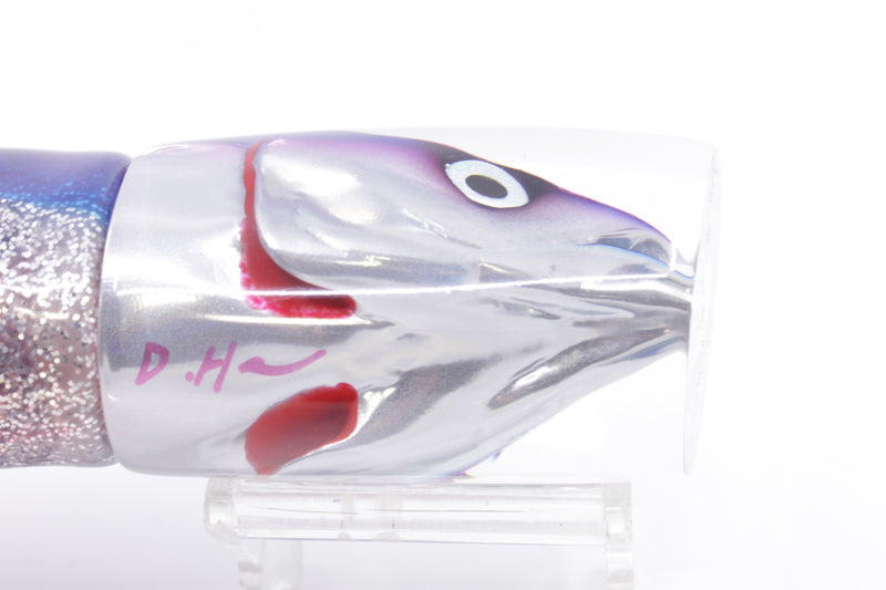 JB Signature Lures Pink-Silver Blue Back Large Shorty 12" 8oz Skirted Blue-Silver/Pink