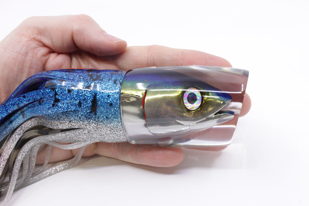 JB Signature Lures Mackerel Scad (Opelu) Large Shorty 12" 8oz Skirted Blue-Pink-Silver