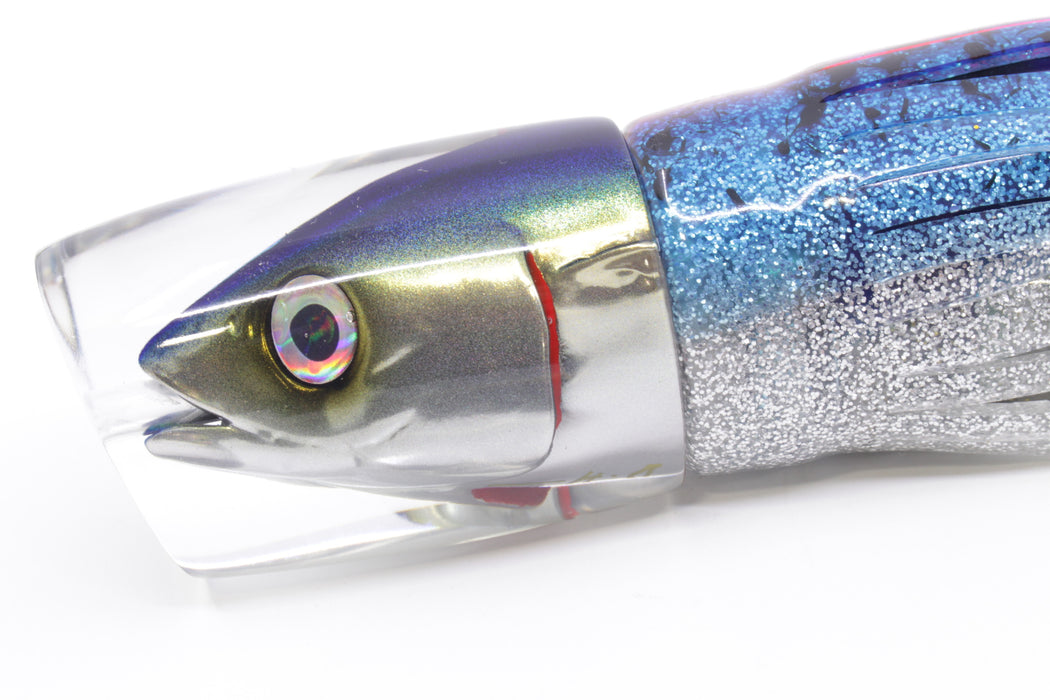 JB Signature Lures Mackerel Scad (Opelu) Large Shorty 12" 8oz Skirted Blue-Pink-Silver
