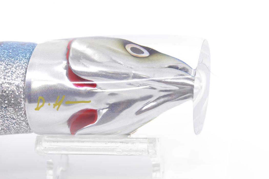 JB Signature Lures Mackerel Scad (Opelu) Large Shorty 12" 8oz Skirted Blue-Pink-Silver