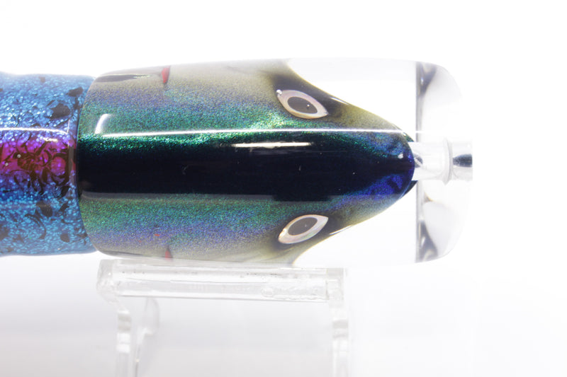 JB Signature Lures Mackerel Scad (Opelu) Large Shorty 12" 8oz Skirted Blue-Pink-Silver