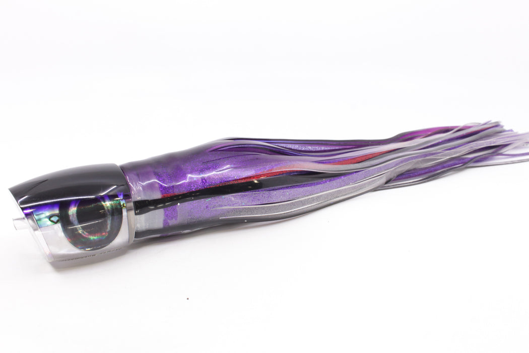 Moyes Lures Skipjack Paua-MOP Black-Purple Back Bushmaster 12" 10oz Skirted