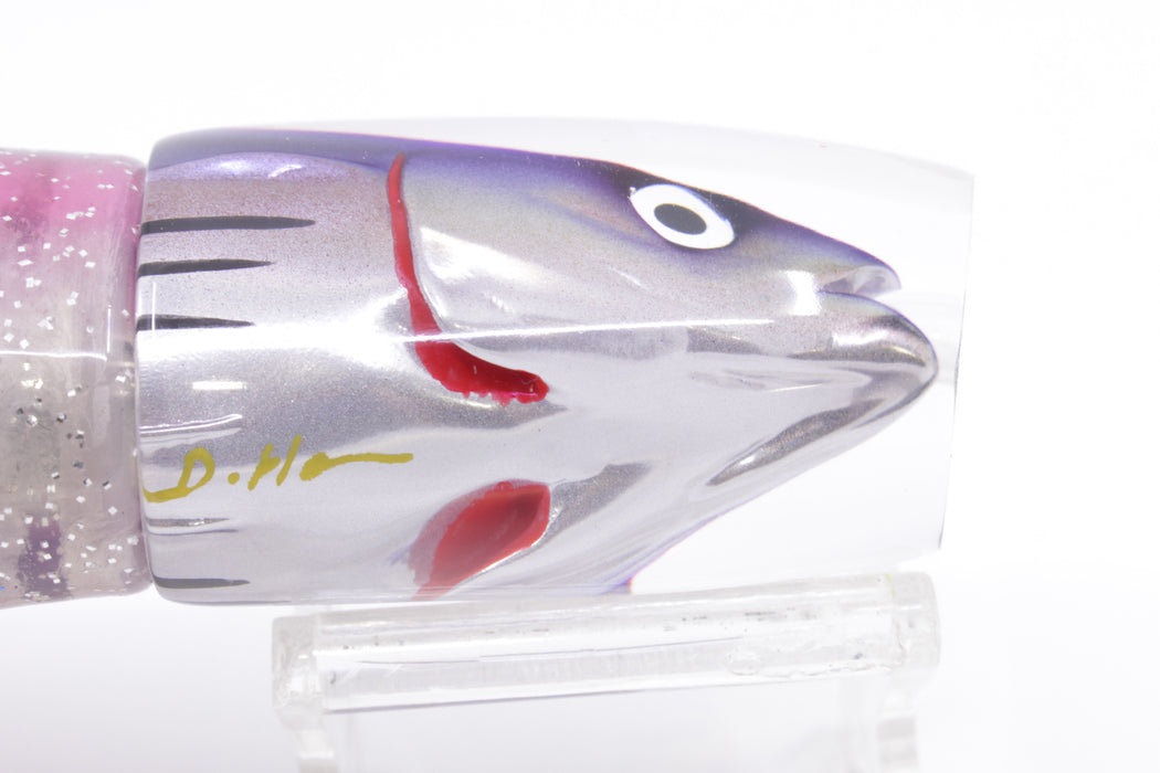 JB Signature Lures Skipjack Deep Purple Back Medium Straight Shooter 9" 5.5oz Skirted