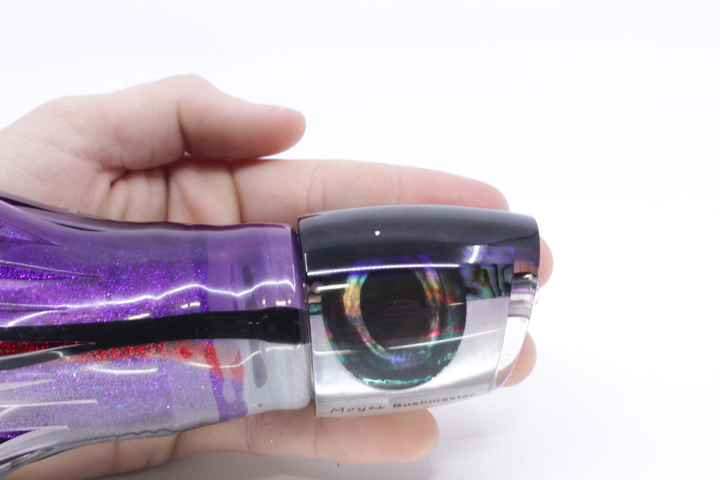 Moyes Lures Skipjack Paua-MOP Black-Purple Back Bushmaster 12" 10oz Skirted