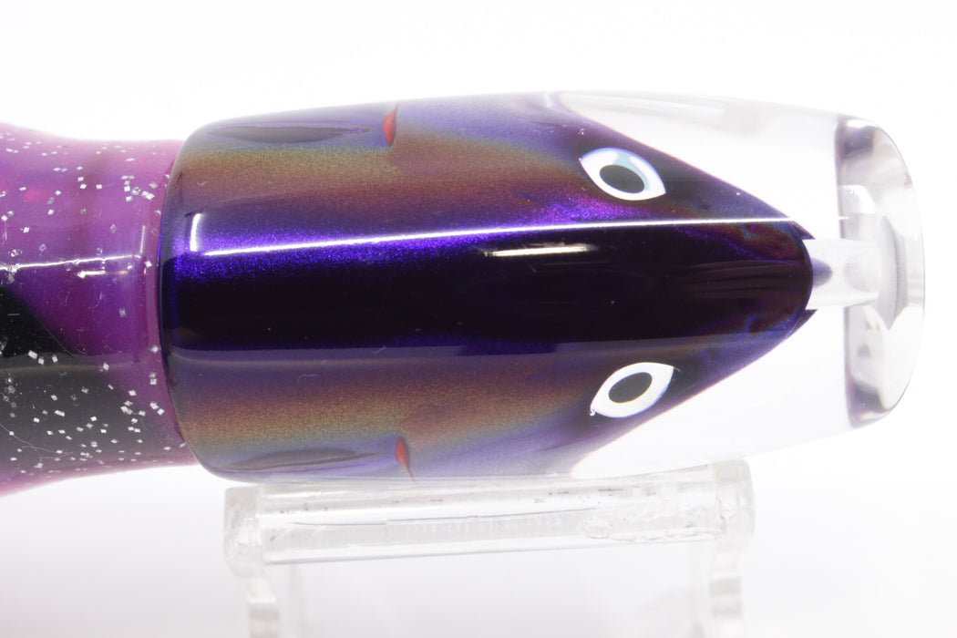 JB Signature Lures Skipjack Deep Purple Back Medium Straight Shooter 9" 5.5oz Skirted