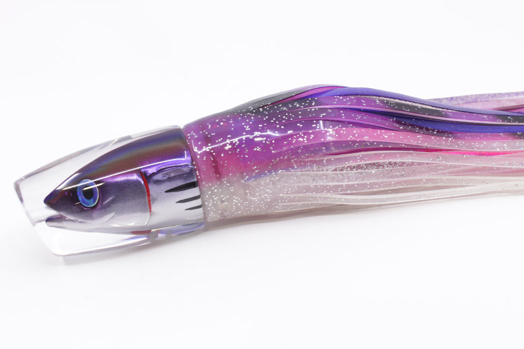 JB Signature Lures Skipjack Deep Purple Back Medium Straight Shooter 9" 5.5oz Skirted