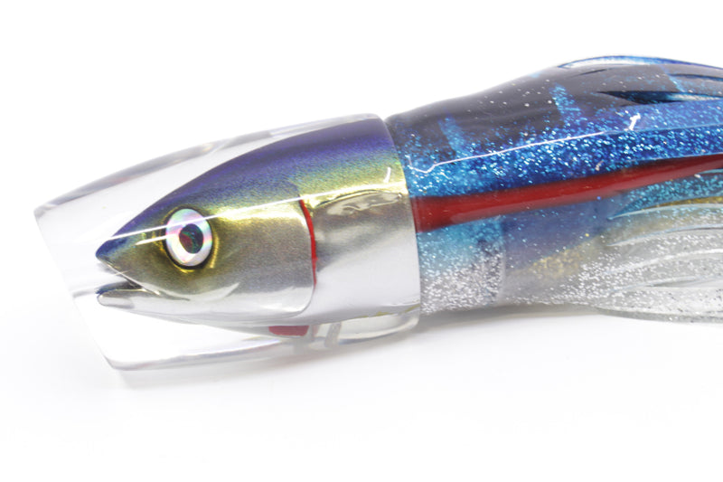 JB Signature Lures Mackerel Scad (Opelu) Medium Straight Shooter 9" 5.5oz Skirted