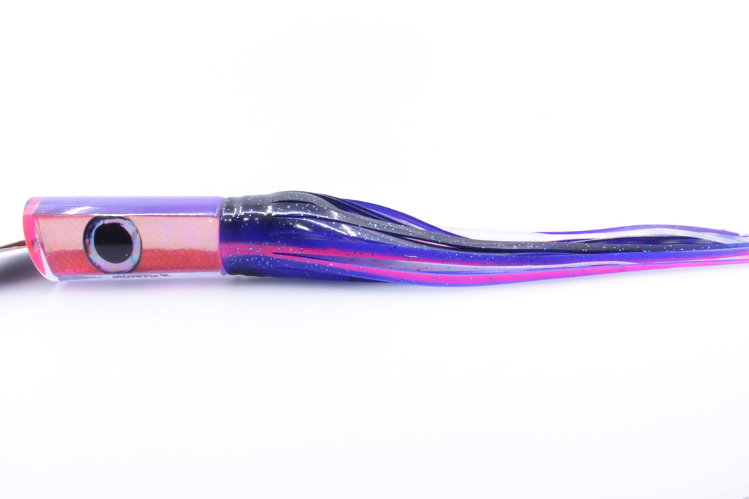 Pulsator Lures Pink Rainbow Scale Taxi Eyes Tube 14" 9oz Skirted Black-Blue-Pink