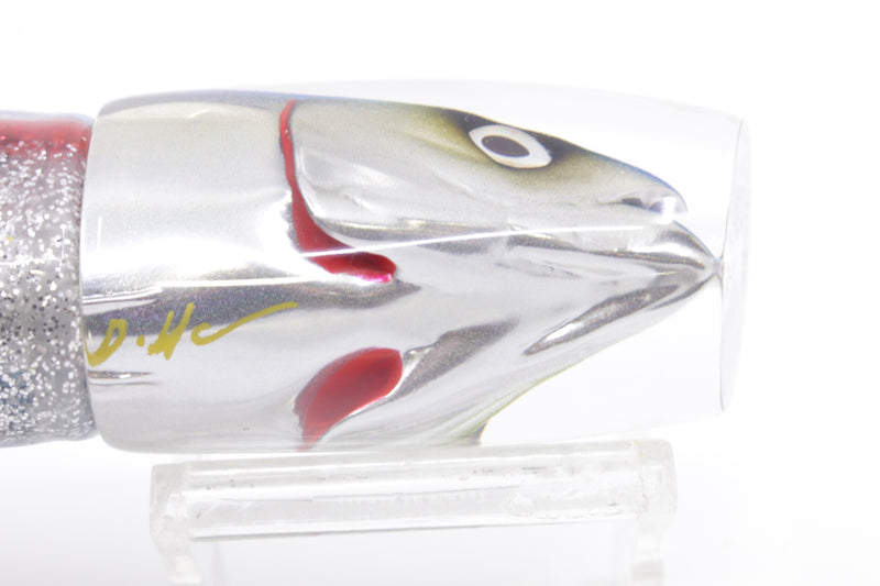 JB Signature Lures Mackerel Scad (Opelu) Medium Straight Shooter 9" 5.5oz Skirted
