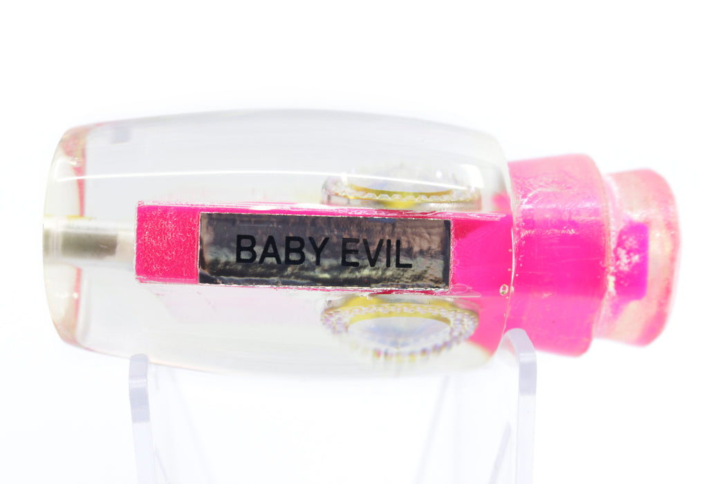 Joe Yee Hot Pink Pearl Rainbow Jewel Eyes Joey Boy "Baby Evil" 9" 2.5oz
