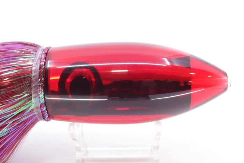 Moyes Lures Red Mirrored Large Ono Bullet 14" 12oz Strobez Red/Black