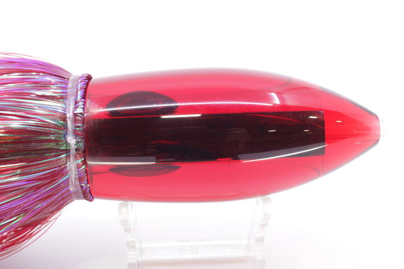 Moyes Lures Red Mirrored Large Ono Bullet 14" 12oz Strobez Red/Black