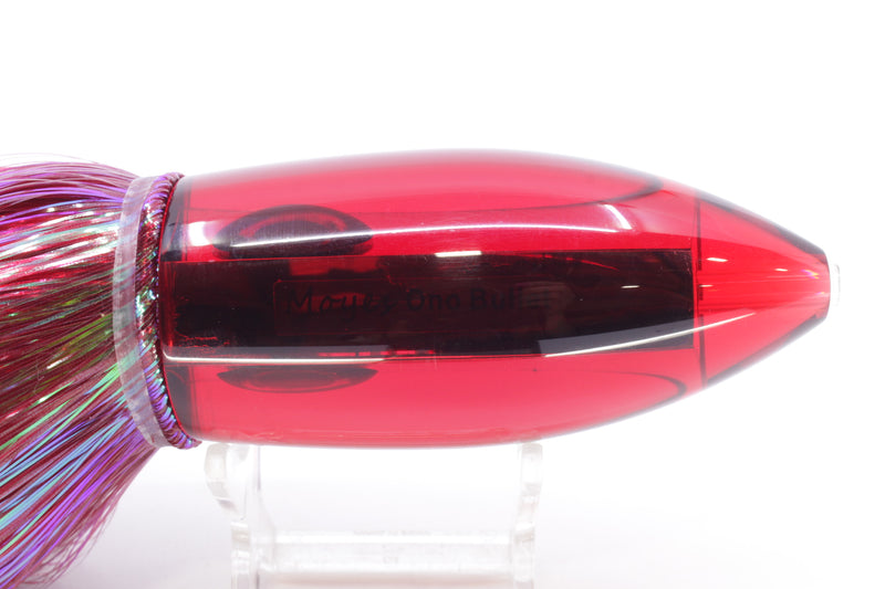 Moyes Lures Red Mirrored Large Ono Bullet 14" 12oz Strobez Red/Black