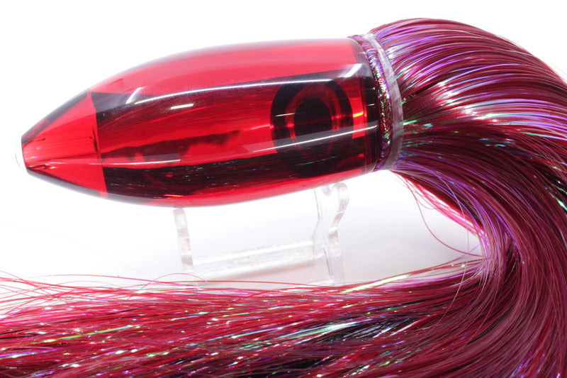 Moyes Lures Red Mirrored Large Ono Bullet 14" 12oz Strobez Red/Black