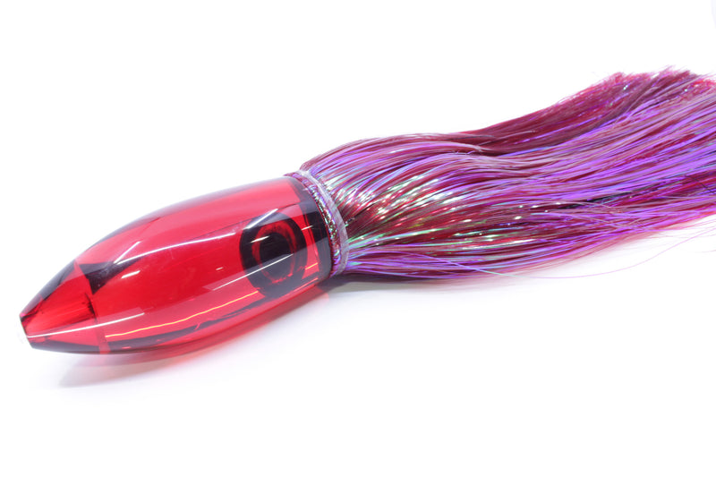Moyes Lures Red Mirrored Large Ono Bullet 14" 12oz Strobez Red/Black