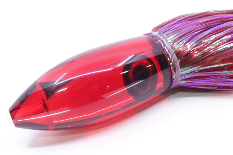 Moyes Lures Red Mirrored Large Ono Bullet 14" 12oz Strobez Red/Black