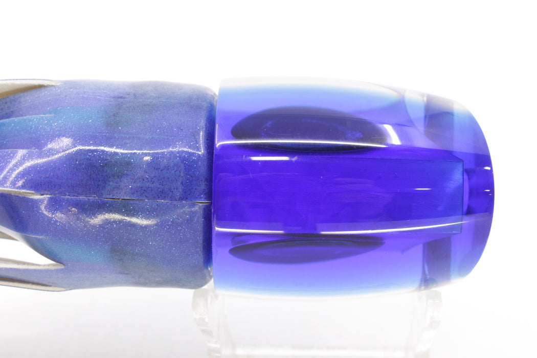 Moyes Lures White MOP Blue Back Bushmaster 12" 7.5oz Fire Tailz Vinyl Aku Revisited