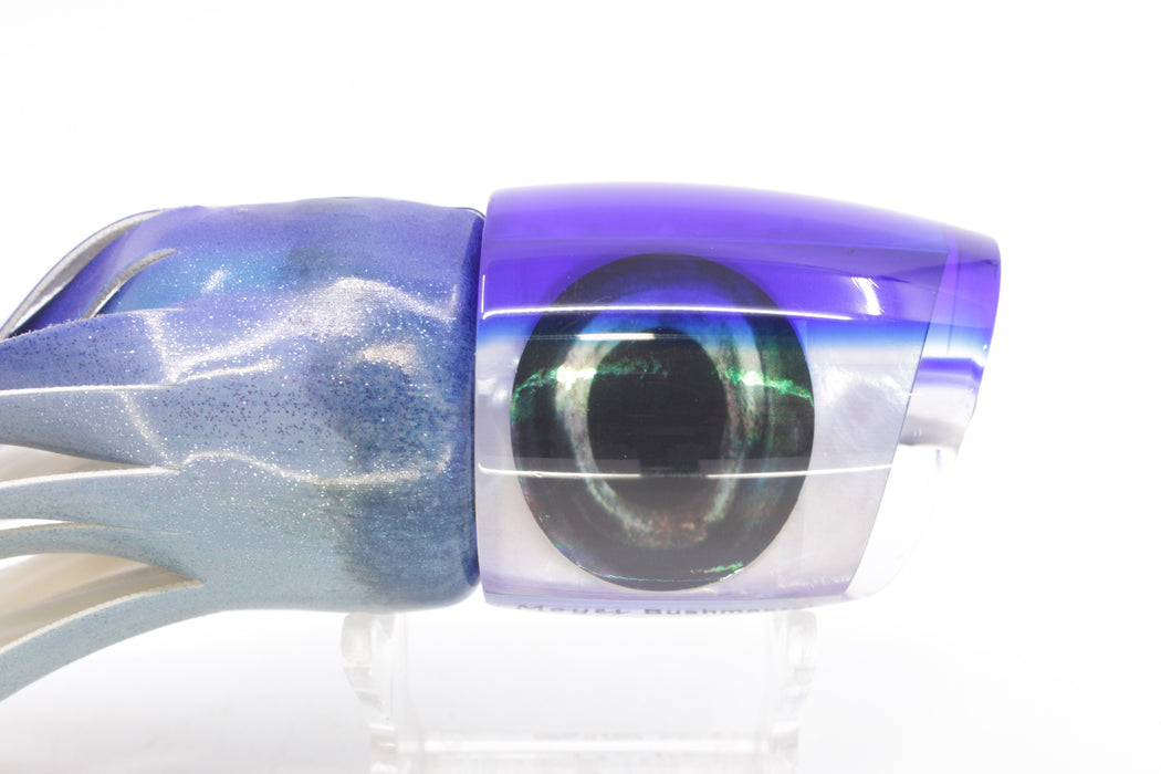 Moyes Lures White MOP Blue Back Bushmaster 12" 7.5oz Fire Tailz Vinyl Aku Revisited