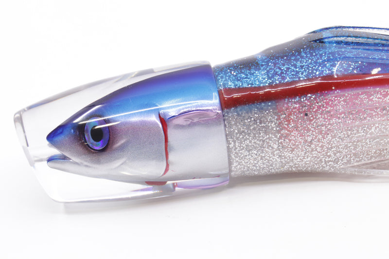 JB Signature Lures Pink-Silver Blue Back Medium Straight Shooter 9" 5.5oz Skirted